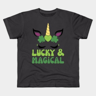 Lucky & Magical St. Patrick's Day Unicorn Kids T-Shirt